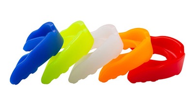 an assortment of mouthguards